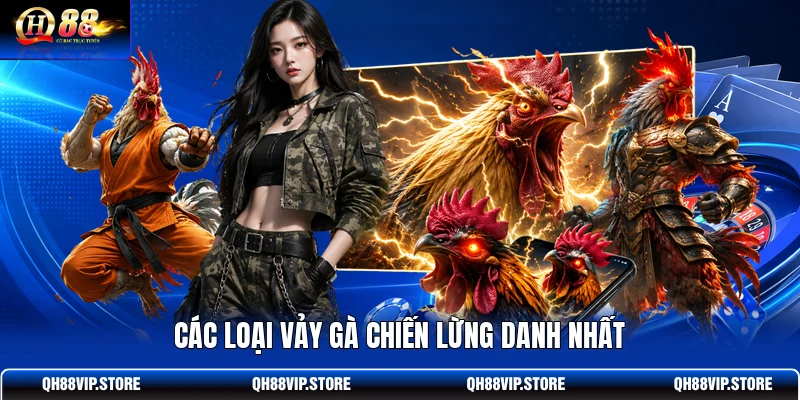 Các loại vảy gà chiến lừng danh nhất