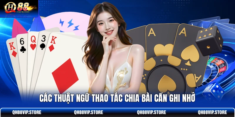 Các thuật ngữ thao tác chia bài cần ghi nhớ