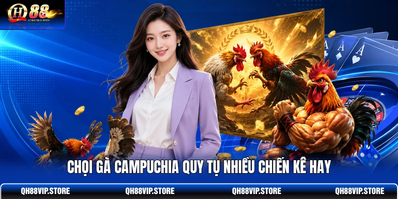 Chọi gà Campuchia quy tụ nhiều chiến kê hay