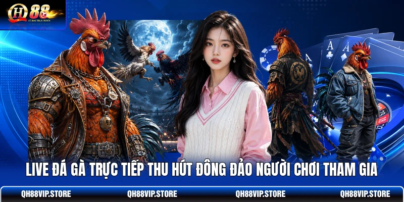 Live đá gà trực tiếp thu hút đông đảo người chơi tham gia