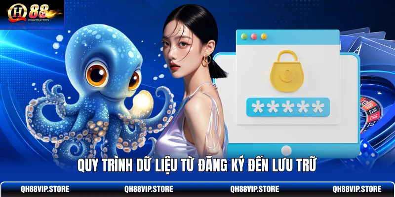 Quy trình dữ liệu từ đăng ký đến lưu trữ
